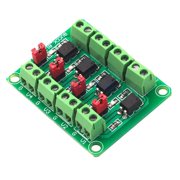 4 Channel Control Board Featuring Optocoupler Isolation And Output Levels Selection For Electronic Components