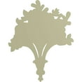 thumbnail image 4 of Ekena Millwork 10 5/8"W x 13 1/4"H x 1 3/4"P Flower Basket Center Onlay, 4 of 6
