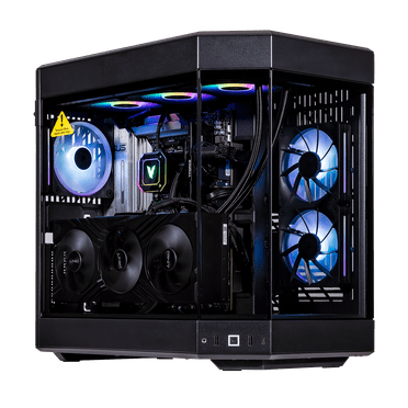 Velztorm Black Praetix 3D Gaming Desktop PC (AMD Ryzen 7 9800X3D, Radeon RX 9070 XT, 32GB DDR5, 2TB PCIe SSD, RGB Fans, 360mm AIO, 1000W PSU, WiFi 7, Bluetooth 5.4, RJ-45, HDMI, Win 11 Pro)