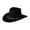 Black, variant on Space X Cap Size 8 Cowboy Hat Western Denim Curved High Hat Wool Brim Hat Style British Jazz Hat Men And Women