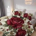 thumbnail image 4 of Davulos Full/Queen Quilt Set 96"x90",3 Pieces Lightweight Floral Bedspread ,Soft Microfiber Summer Quilt/Coverlet for Adult Women Flower Bedding Sets for All Seasons, 4 of 8