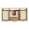 thumbnail image 5 of Ariel Monroe 43 Inch Single Rectangular Sink Bathroom Vanity With Pure White Quartz Countertop 1.5 inch Edge In Oak, 5 of 7