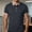 #Gray, variant on Men's Casual Contrast Trim Short Sleeve Button Polo Shirt,Red,Big Men's,Tall Men's M,Young Men's T-shirt