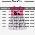 thumbnail image 3 of Ugoldhm Girls Cotton Summer Midi Dress - Crew Neck Short Sleeve Cozy Dresses, 2-8T, 3 of 9