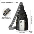 thumbnail image 3 of GAEKEAO Sling Bag for Women Crossbody Bags Fanny Pack Vegan Leather Chest Bag Travel Shoulder Belt Purse Backpack Gifts, 3 of 7
