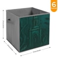 thumbnail image 2 of Set of 6 Collapsible Oxford Fabric Storage Cubes with Handles, Foldable Closet Organizer Bins for Clothes, Toys, Shelves, Home & Kitchen Abyssal Shrine, 2 of 7