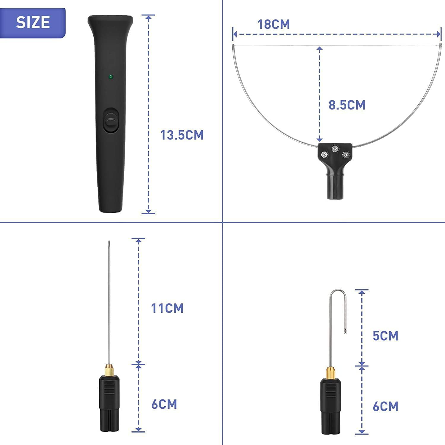 [18W three-in-one electric foam cutting pen set] 10 seconds fast heat 150℃ | Stainless steel material | smooth cutting without debris | advertising characters / models / DIY craft tools |