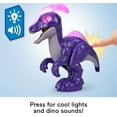 thumbnail image 3 of Imaginext Jurassic World Dinosaur Parasaurolophus XL Figure with Lights & Sounds, 10-Inch Toy, 3 of 6