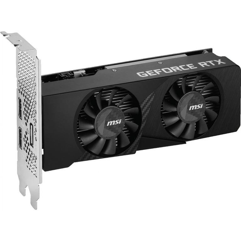 MSI LP GeForce RTX 3050 Gaming Graphics Card, 6GB GDDR6, PCI MSI LP GeForce RTX 3050 Gaming Graphics Card, 6GB GDDR6, PCI