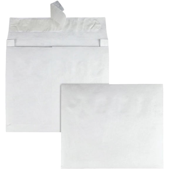 SURVIVOR Self-sealing Mailers Expansion Envelopes DuPont Tyvek 10" Width x 13" Length - 2" Gusset White