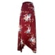 thumbnail image 1 of Worallymy Falda Larga Estampado Floral Ropa de Verano para Mujer Falda con Abertura con Cordones Vino Rojo XL Worallymy JD735802947, 1 of 3