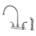 thumbnail image 2 of Pfirst Series 2-Handle Kitchen Faucet with Side Spray in Polished Chrome, 2 of 2
