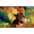 thumbnail image 3 of Avon Contemporary 4' x 5' Multi-Color Polypropylene Indoor Area Rug, 3 of 11
