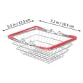 thumbnail image 2 of OULII Panier de Rangement à Main Usage Domestique Rouge 1Pcs, 2 of 8
