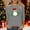 Shirts-Gray, variant on Ladies Christmas Shirts Dressy 3/4 Length Sleeve Letter Graphic T Shirts Funny Xmas Snowman Crew Neck Holiday Blouses Winter Trendy Party Pullover 2025