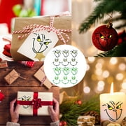 Vlemua Winter Decor Detailed 20Pcs Grinch-Stickers,Grinch-Christmas Decorations Face Decals Vinyl Sticker,Grinchmas DIY Ornaments,Stickers Ideal for Christmas Home Decor