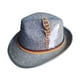 thumbnail image 4 of Sombrero Fedora para hombre, sombrero de cubo, cosplay, atuendo de los años 20, disfraz estético de jazz de invierno. Gris oscuro, 4 of 9