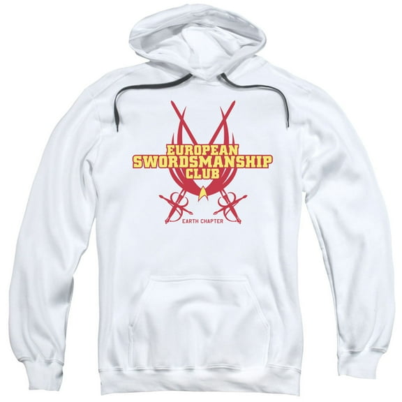 Star Trek Swordsmanship Club Adult Pullover Hoodie Sweatshirt White