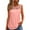 Pink, variant on Annhoo Womens Summer Tank Tops Crew Neck Lace Sleeveless Shirts Solid Color Loose Casual Beach Vacation Blouses