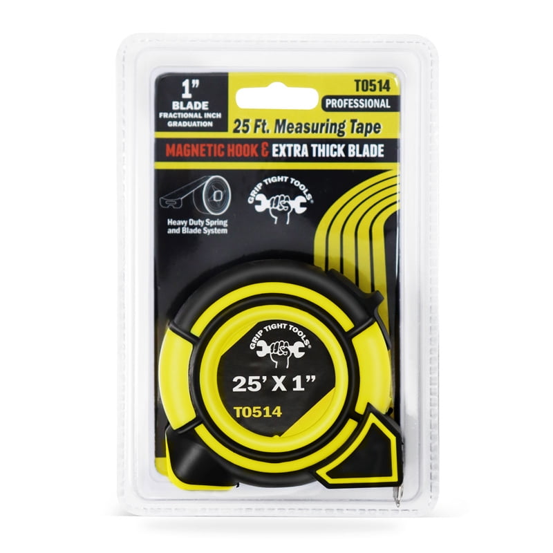 25FT X 1" Magnetic End Hook Tape Measure