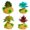 C, variant on Reptiles Corner Plant Leaves Terrarium Fish Tanks Landscaped Hideouts Decoration for Bearded Dragon Lizards