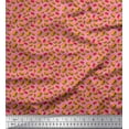 thumbnail image 1 of Soimoi Velvet Fabric Coke & Burger Food Print Sewing Fabric Yard 58 Inch Wide, 1 of 3