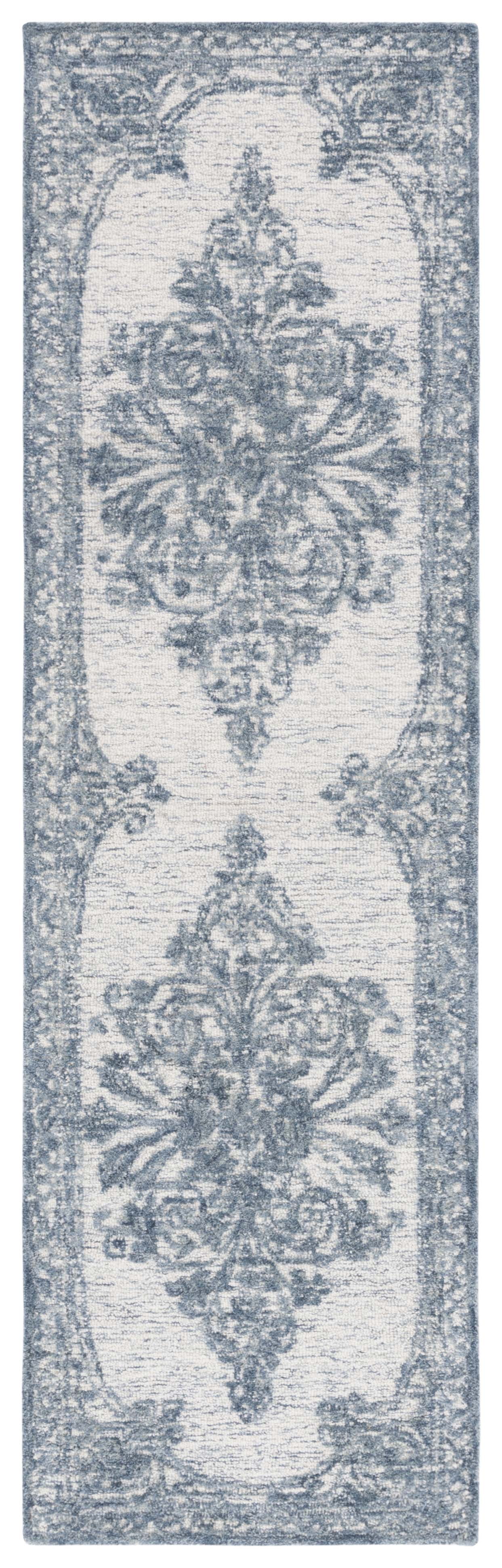 Safavieh Metro Gertrude Medallion Runner Rug, Blue/Ivory, 2'3" x 8'