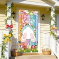 thumbnail image 6 of Vggrvlo Easter Bunny Door Cover Decoration 3D Visual Effects Large Front Door Wall Backdrop for Indoor Outdoor Spring Party Decorations and Photo Booth Props 71"x35", 6 of 6