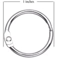 thumbnail image 2 of Antner Book Rings 1-Inch Binder Rings Nickel Plated Metal Loose Leaf Rings, 120 Pack, 2 of 5