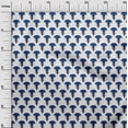 thumbnail image 2 of oneOone Cotton Jersey Navy Blue Fabric Ethnic Block Dress Material Fabric Print Fabric By The Yard 58 Inch Wide, 2 of 4