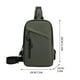 thumbnail image 3 of Mochila impermeable cruzada para el pecho de hombre | Bolso de hombro de poliéster de moda | Pequeña correa deportiva al aire libre | Compartimentos múltiples | Ligero 28x19x10cm, 3 of 5