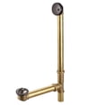 thumbnail image 3 of Kingston Brass  Made To Match 18-Inch Tub Waste and Overflow with Lift & Lock Drain Antique Brass, 3 of 5