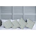 thumbnail image 2 of Ambesonne Shabby Flora Throw Pillow Cover 4 Pack, Summer Roses Bridal, 16", Turquoise Pale Pink, 2 of 5