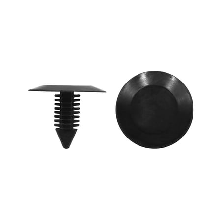 Unique Bargains 20pcs 8 x 8mm Hole Car Bumper Fixing Rivets Door Panel Fender Liner Clips Black