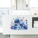 thumbnail image 5 of Colorful Blue Purple Flowers And Butterflies Bedroom Home Decoration Beautification Wall Stickers, 5 of 9