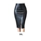 thumbnail image 3 of Minnieouse Faldas lápiz de oficina para mujer, de PU negra de alta gama, exquisita artesanía, embellecedor del cuerpo, curvada Prendas para la parte inferior del cuerpo negro 3XL, 3 of 6