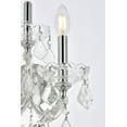 thumbnail image 4 of Transitional Home Decorative Steel Maria Theresa 3 Light Wall Sconce Royal Cut Crystal - Chrome, 4 of 7