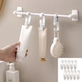 thumbnail image 1 of Double Headed Long Tail Clip Hook Multifunctional Hook Clip Kitchen Bathroom Hanging Storage Fixed Clip, 1 of 6