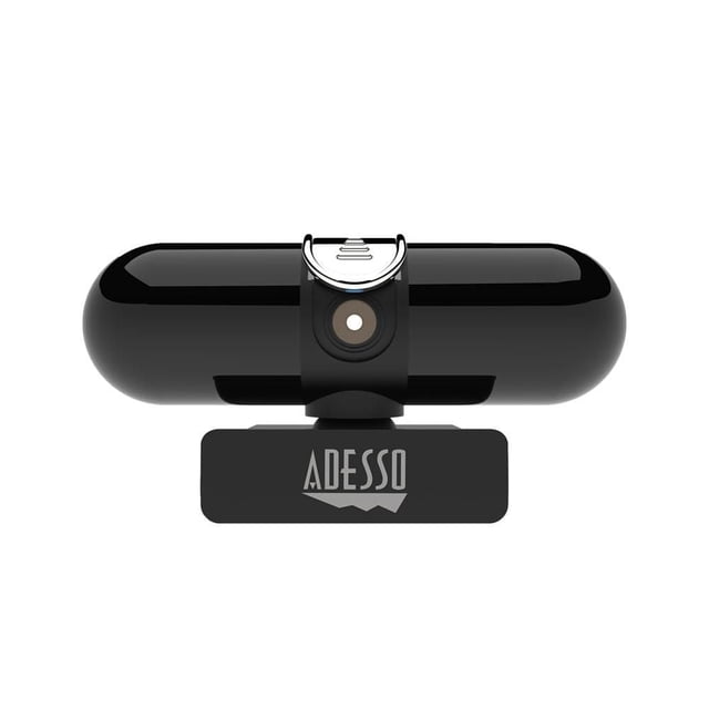 Adesso CyberTrack H7 2K QUAD HD Webcam with Autofocus, Built-in Dual Microphones, Tripod-Ready Clip and Privacy Shutter