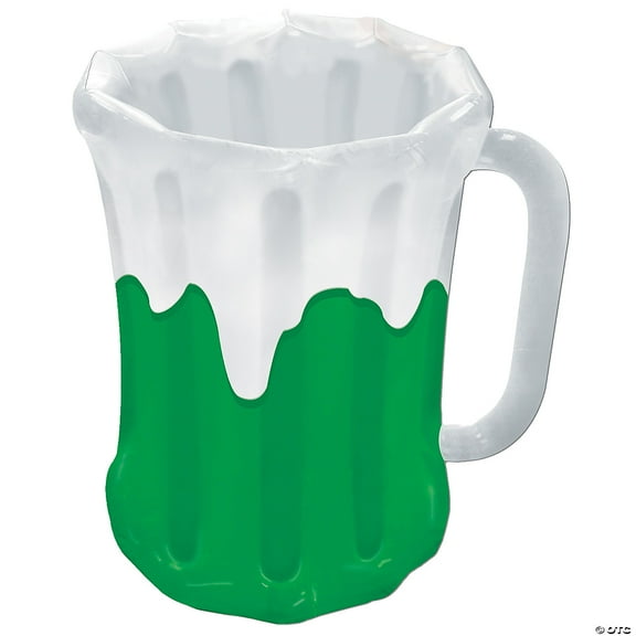 Beistle 27" x 18" Inflatable Beer Mug Cooler; Green 30017