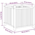 thumbnail image 4 of vidaXL Planter 50x50x50 cm Bamboo, 4 of 5