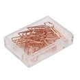 thumbnail image 2 of 100PCS Paper Clips Portable Mini Cute Shape Electroplated Rose Gold Metal Paper Clip for Office Homes Coffee Cup, 2 of 14