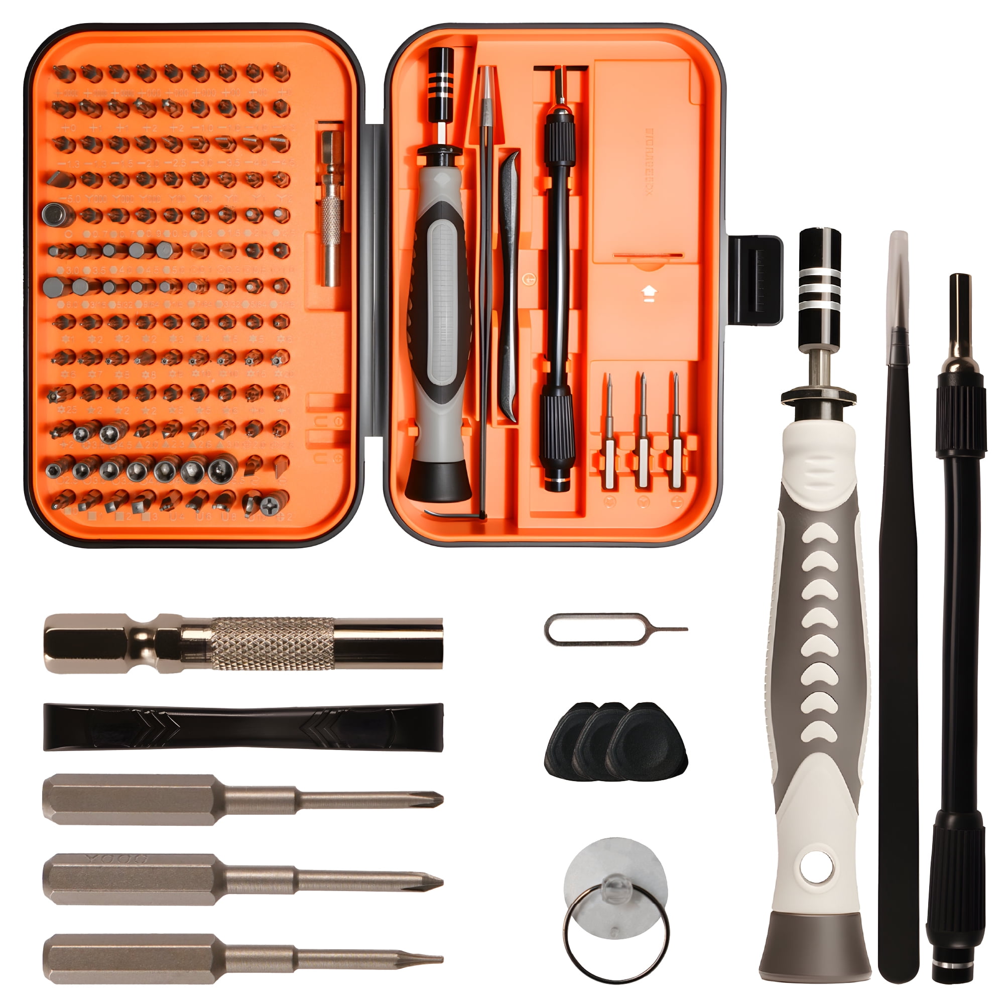 130-in-1 Precision Screwdriver Set, Magnetic Repair Tool Kit with 117 S2 Bits, Flexible Shaft & Ergonomic Handle for Student Electronics, Laptops, Phones, Watches & DIY Projects