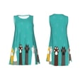 thumbnail image 7 of Honeii Cute Cat Paw And Dog Print Women's Sleeveless Dress, Loose Fit Casual Dress for Women, Summer Fashion Dress, 7 of 7