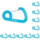 thumbnail image 3 of Toystoory Clips de mosquetón Alta resistencia Fácil de transportar Mayor resistencia a los impactos Mosquetón Buena estabilidad dimensional Azul Azul 10piezas Toystoory CBP205792, 3 of 5
