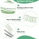 thumbnail image 2 of Uxcell 2 rollos de alambre de joyería de 0.3 mm 28 Gauge 328ft alambre de cuentas de cobre para hacer joyas, plantar, tejer, DIY 100m verde, 2 of 7