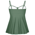 thumbnail image 4 of Hilor Women's Flyaway Tankini Top Bandeau Swimsuit Flowy Bathing Suit Tummy Control Swimwear, 4 of 7