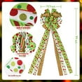 thumbnail image 3 of 1 Pcs Christmas Tree Topper Large Bow Red And Green Polka Dot Ornament, Decorative Gift Bow Home Decoration For Holiday Party Indoor Outdoor, 3 of 5
