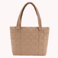 thumbnail image 4 of Love Quilted Women Shoulder Bag Nylon Casual Cotton Padded Bag para El (caqui), 4 of 9