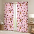 thumbnail image 2 of Feelyou Xmas Dessert Curtains Pack of 2 (42x84 Each), Cute Gingerbread Man Curtains Blackout, Merry Christmas Bedroom Curtains, Window Curtains Room Decor, 2 of 5